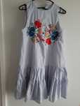 Sukienka vintage haft kwiaty M
