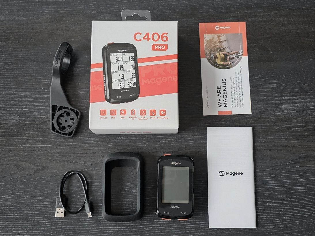 Magene C406 PRO licznik komputer rowerowy GPS Bluetooth/ANT Radar