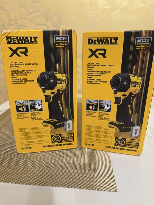 Гідравлічний імпульсний гвинтоверт імпакт DeWALT DCF870B 20V MAX