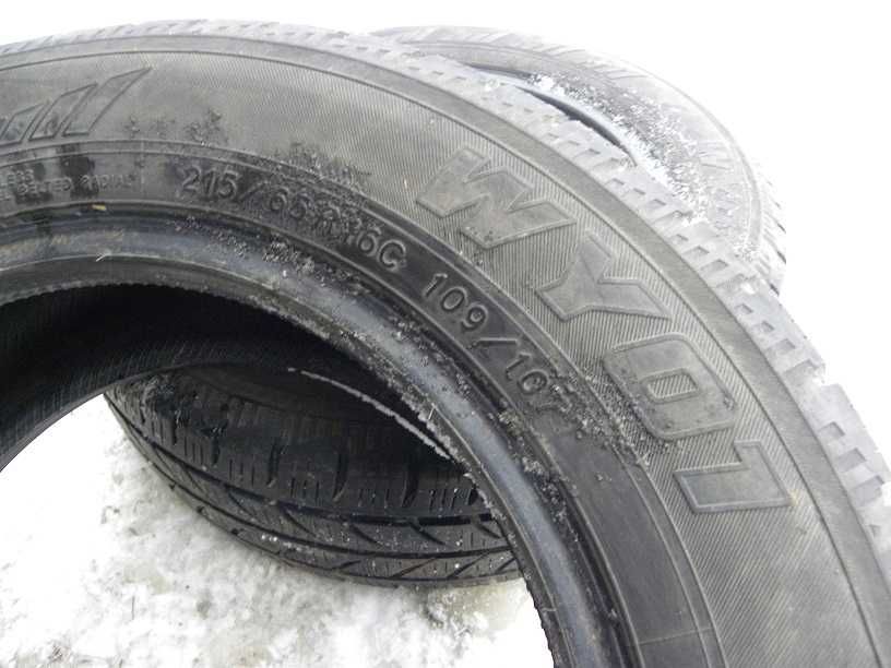 2 Opony Zimowe Yokohama WY01 215/65 R16C BUS produkcja 2019