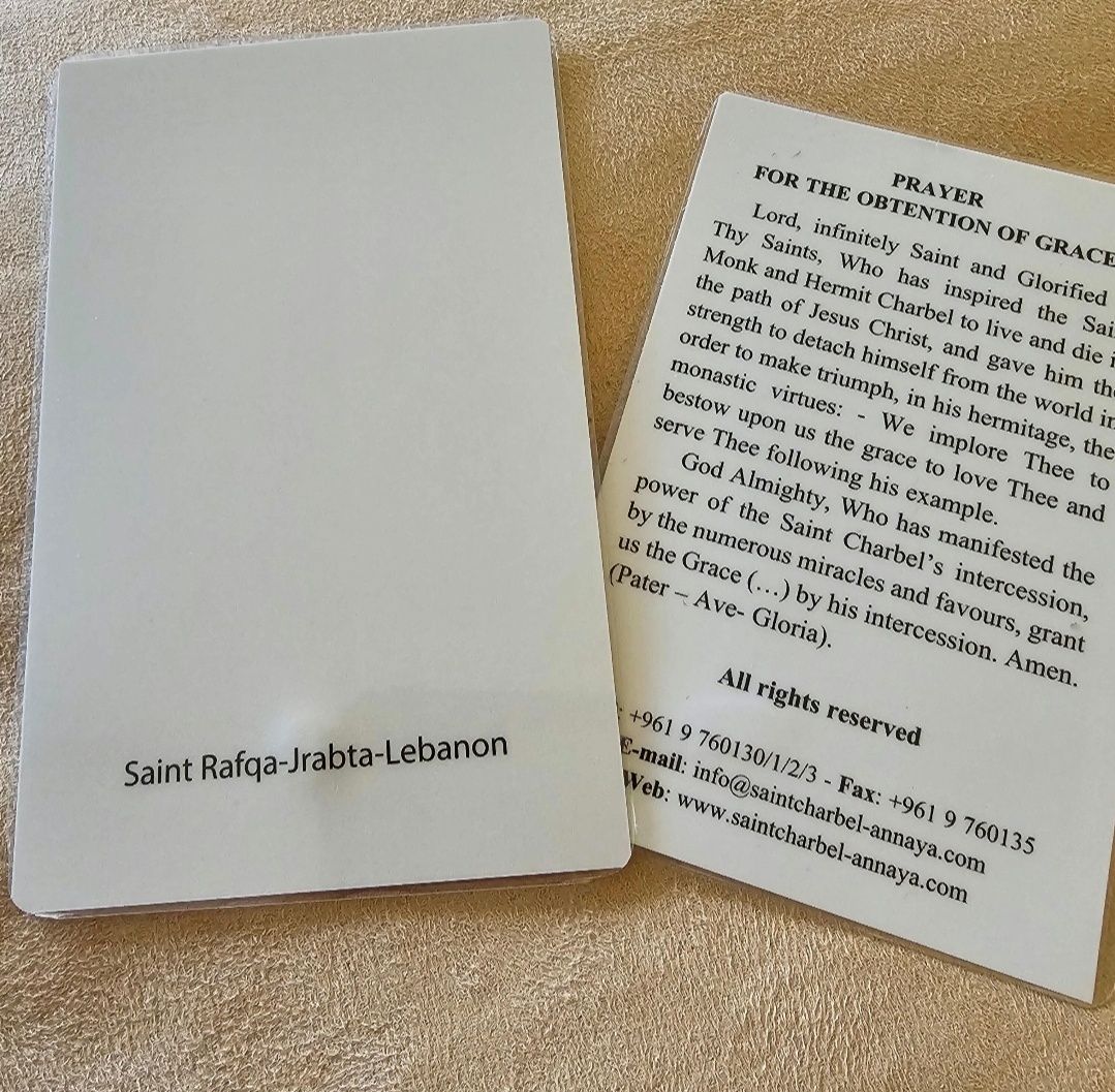 Obrazek relikwia św.Rafka i św.Charbel z Libanu