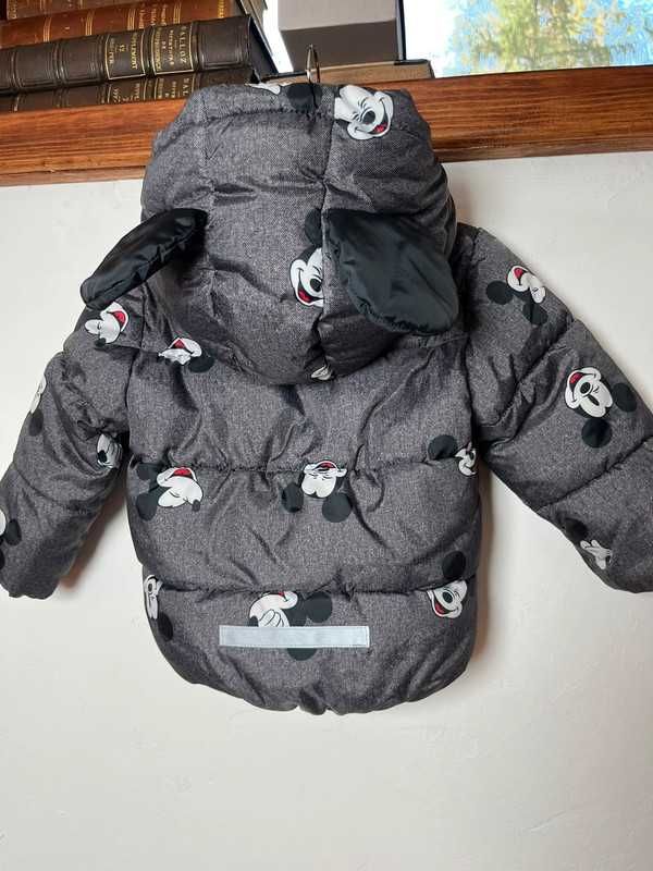 Dziecięca kurtka zimowa odpinany kaptur rozmiar 80 H&M
