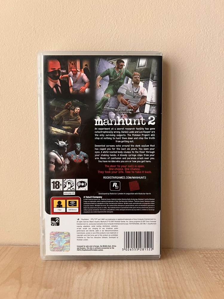 Manhunt 2 psp gra unikat