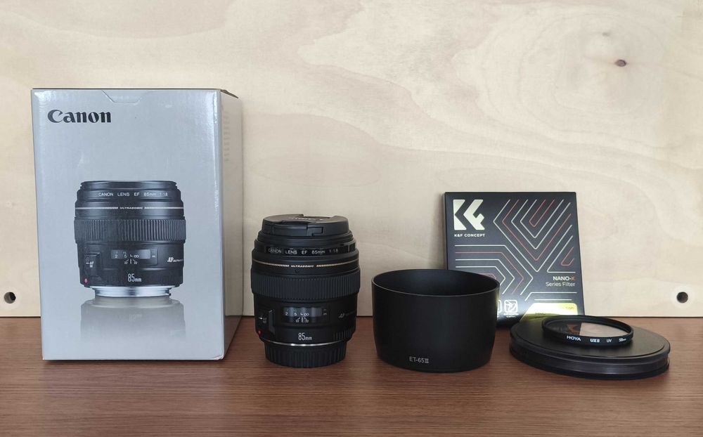 Obiektyw Canon 85mm f/1.8 USM Idealny stan. Filtry CPL / UV / osłona.
