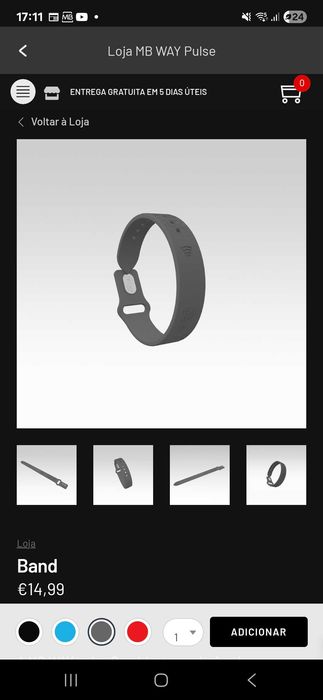 Mb way Pulse band cinzenta