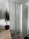 Regał biblioteczka Billy / Högberg z nadstawką IKEA drzwi szklane