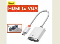 Адаптер перехідник BASEUS з HDMI у VGA, преміум якість