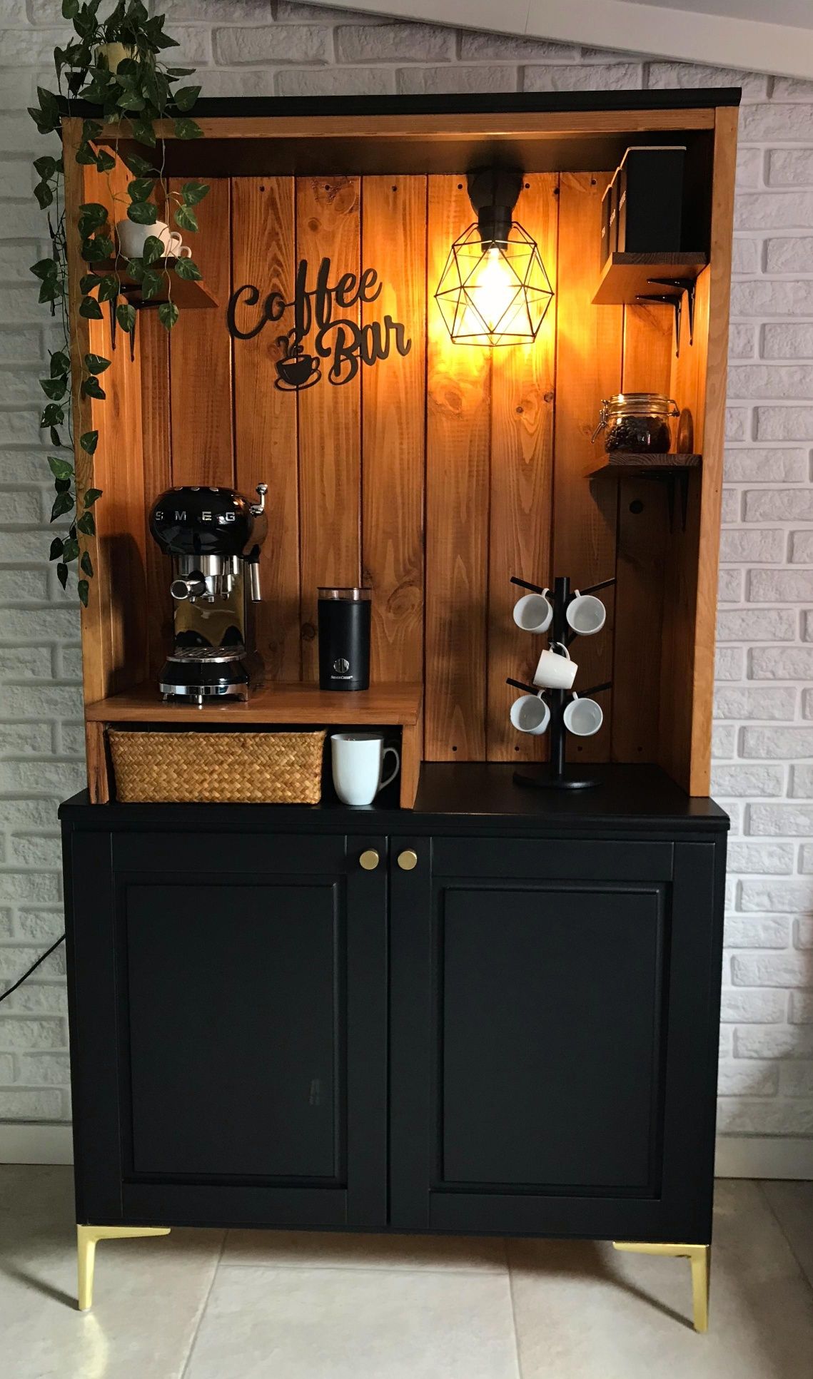 Nowoczesny Caffee Bar  - mebel na ekspres do kawy + gratis