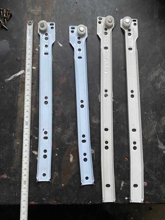 Prowadnice szuflad z rolką 35 cm 3 komplety