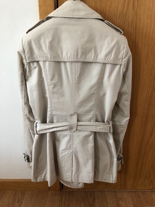 Gabardine/Parka bege da Stradivarius