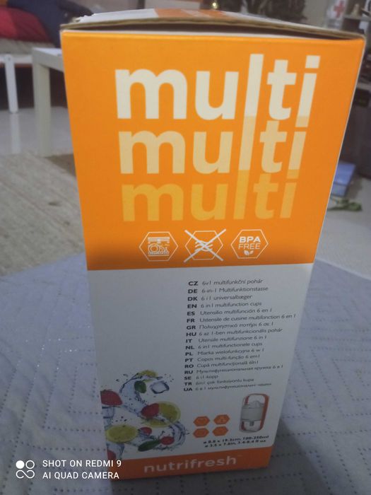 Copo multifunções - Nutrifresh 6 em 1 (na caixa)