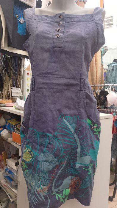 Плаття -сарафан лляне