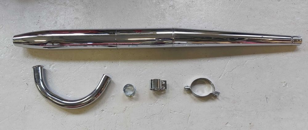 TŁUMIK Wydech MZ Trophy ES 175 250/2 CYGARO kopia DDR NOWY!
