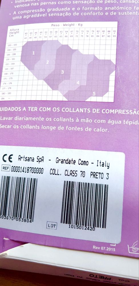 Collants de descsnso Lycias preto