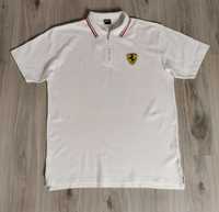 T-shirt polo Ferrari rozmiar XL/XXL biała white