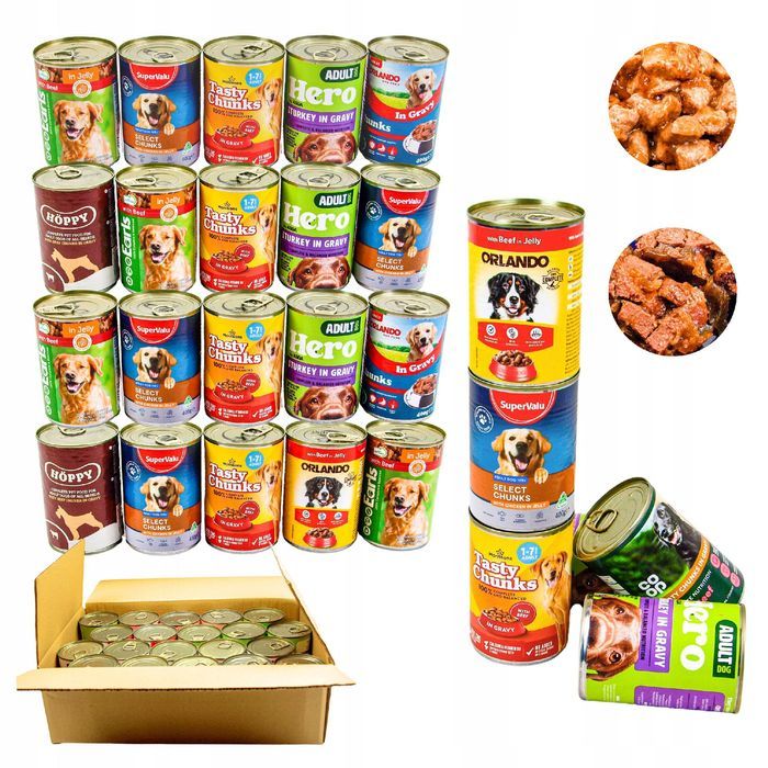 Mokra Karma Dla Psa Mix Smaków 20X400G - Wysoka Jakość I Rozkosz Smaku