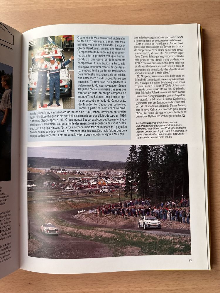 Livro/ Anuário de Rallies 94-95 de Martin Holmes