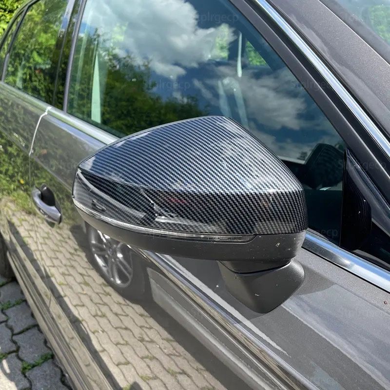 Накладки на зеркала Audi A3 S3 RS3 8V (2013-2019) Карбон Крышки