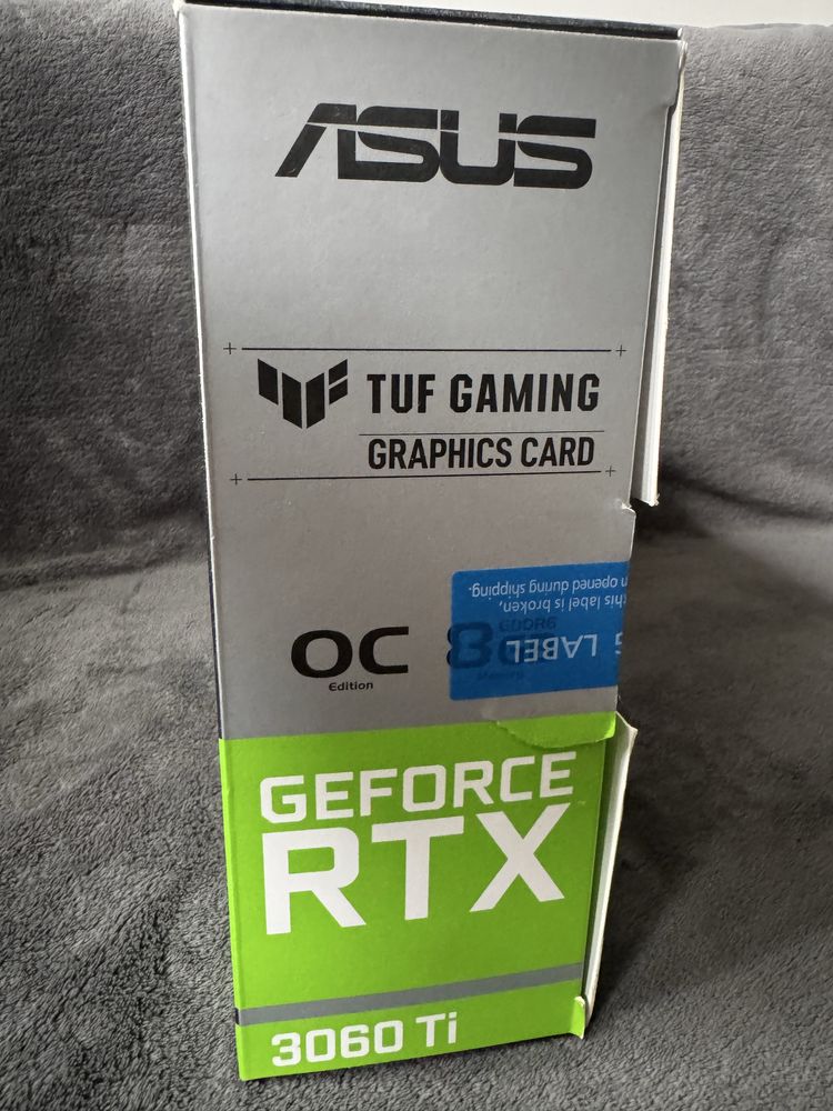 ASUS RTX 3060 Ti TUF Gaming OC V2 8GB - Stan idealny, 24m Gwarancji!