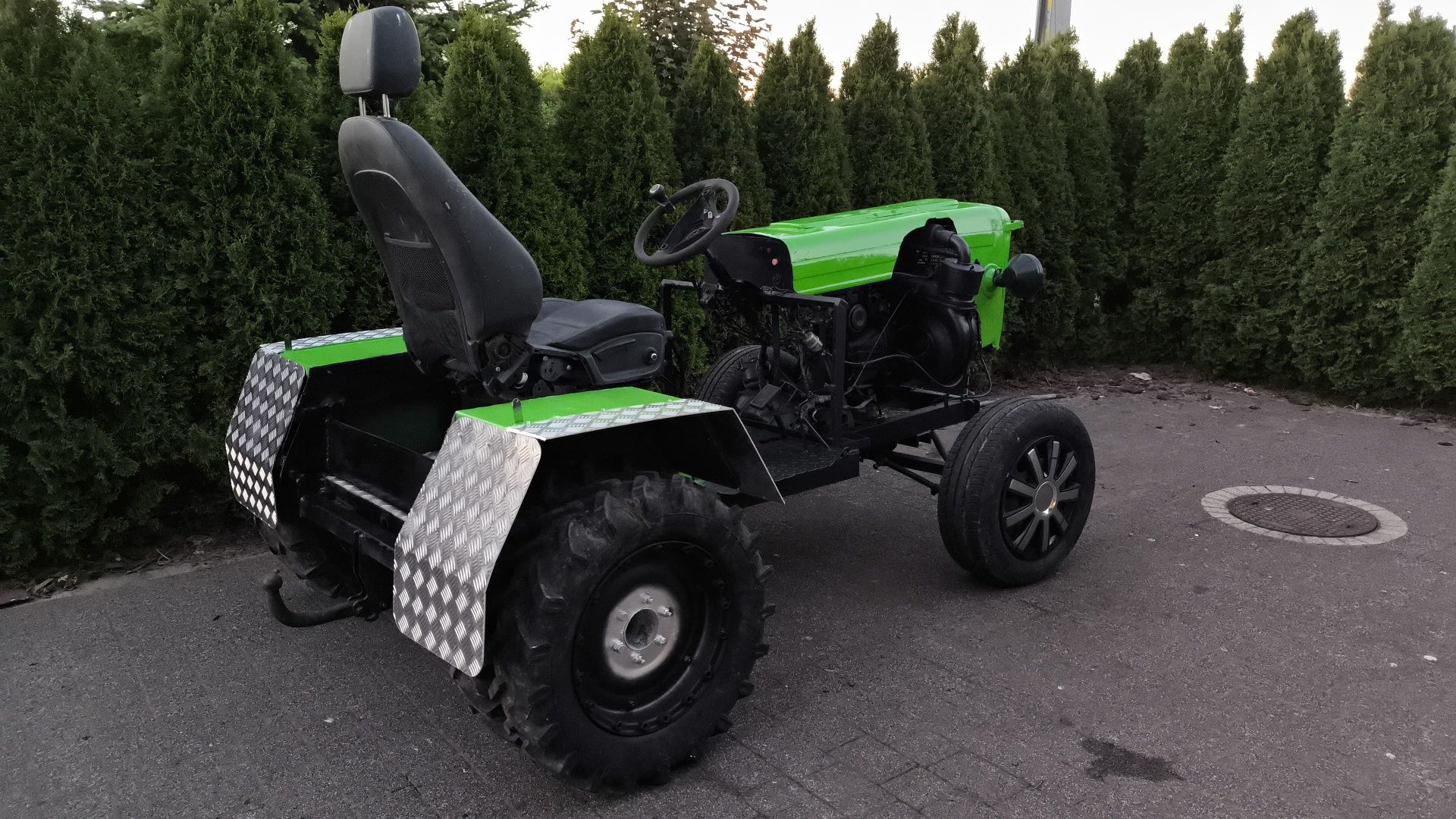 Traktor ciągnik rolniczy z przyczepą sam silnik fiat 126p do lasu żuk
