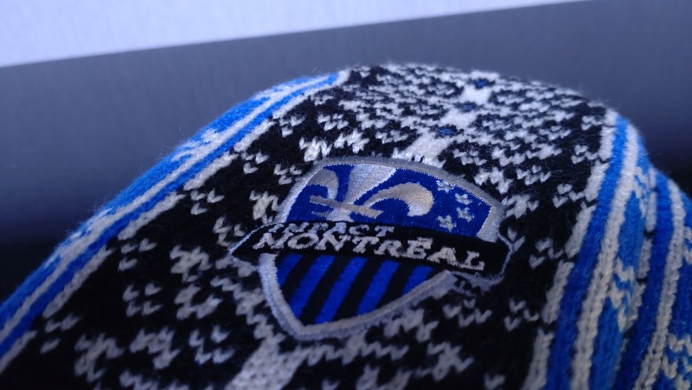 Женские синие варежки Adidas с логотипом Montreal Impact
