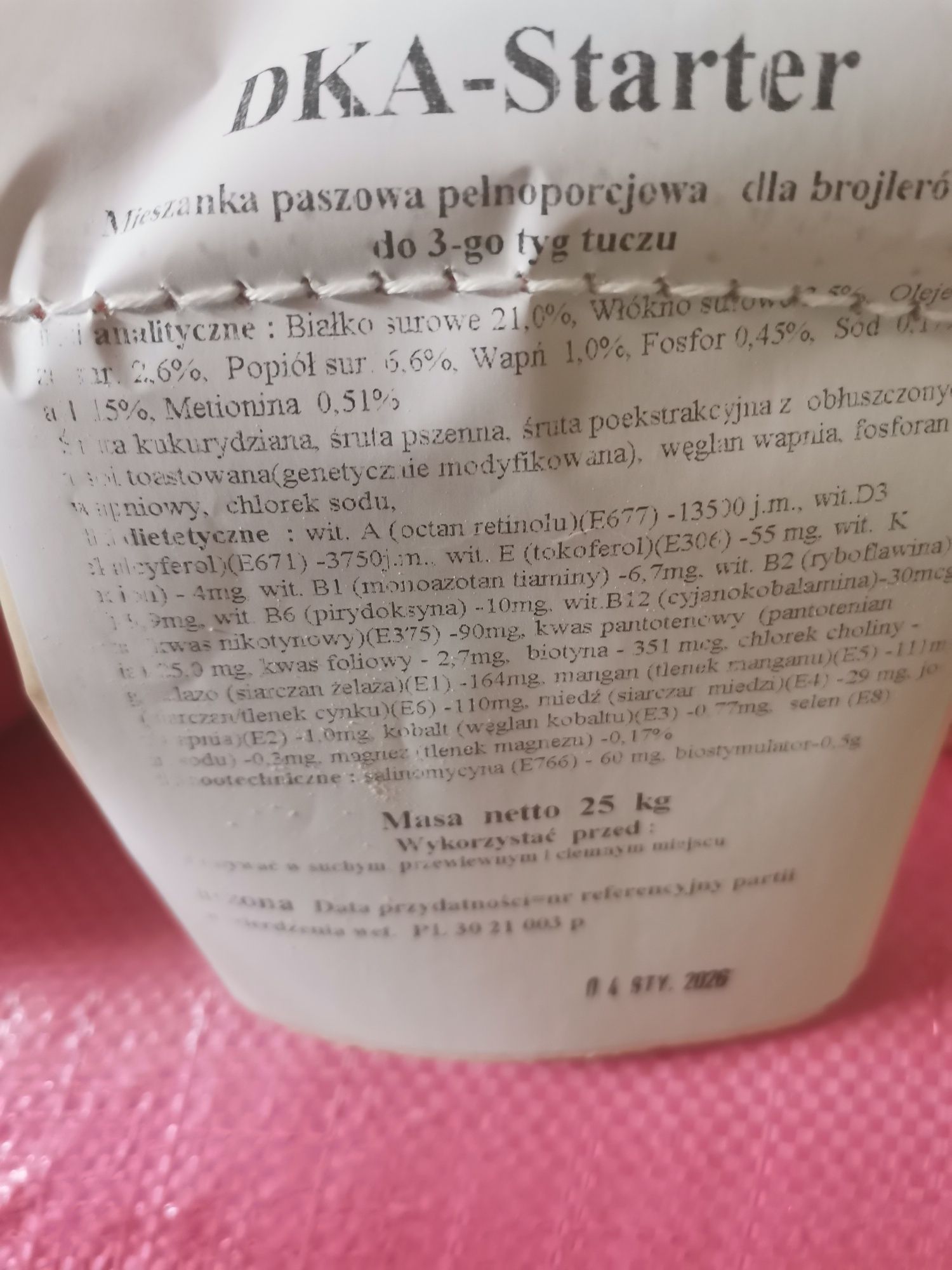 Pasza do kur niosek granulowana lub sypka