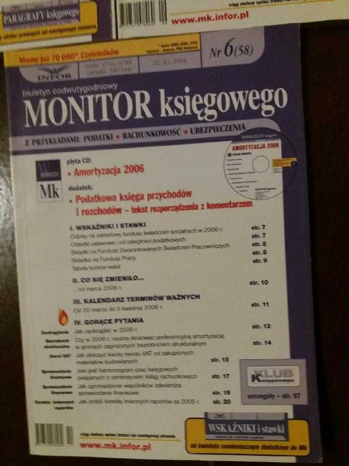 monitor księgowego - 8 szt do kolekcji z 2006