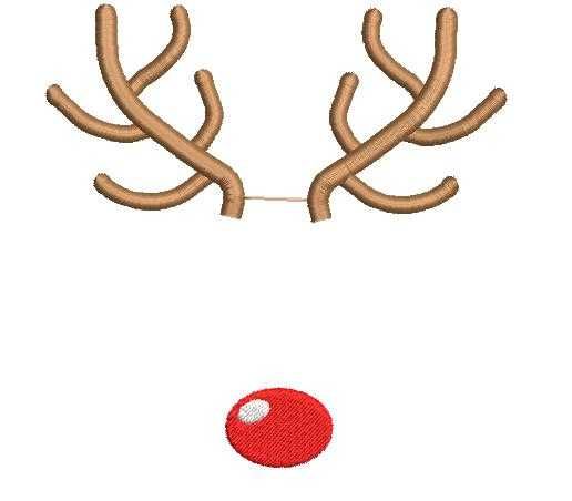 Matriz Bordado Rena de Natal