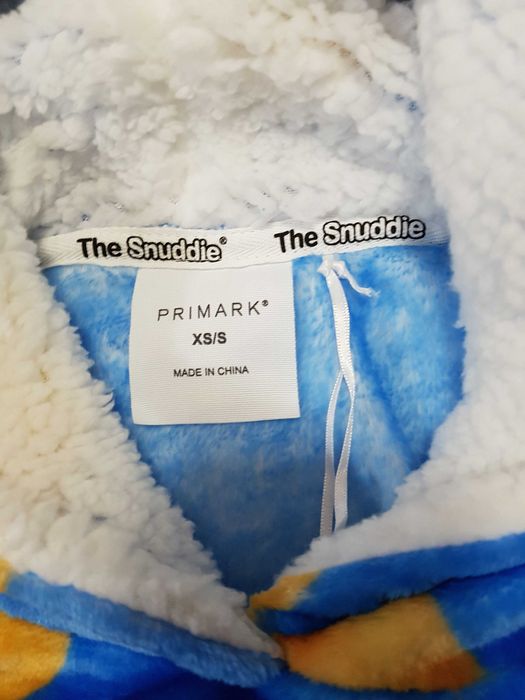 Теплое пушистое худи уточки snuddie плюш платье-одеяло Primark XS-S