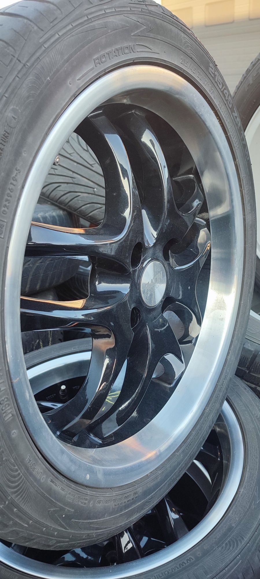 17 4x108 et35 felgi aluminiowe czarne poletka rant np Ford