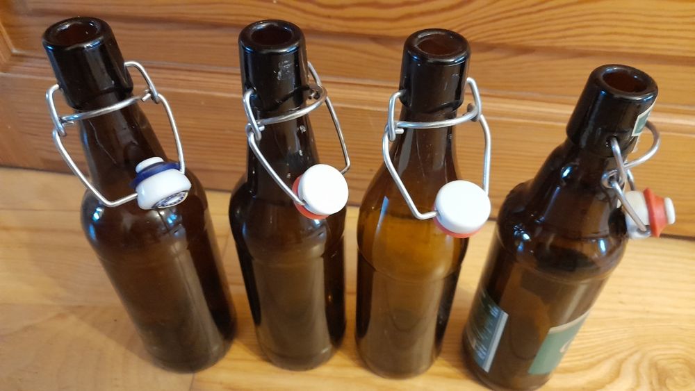 Butelki z korkiem ceramicznym-8szt.