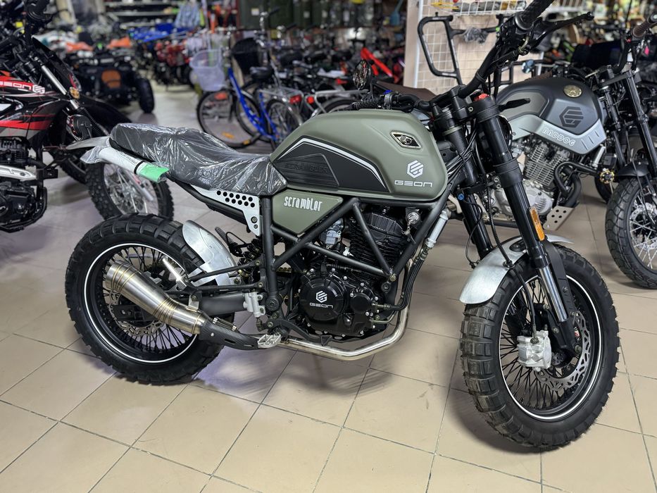 Мотоцикл GEON Scrambler, 250cc. Доставка.