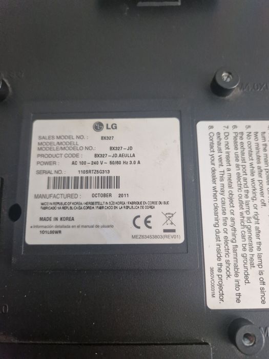 Projetor LG BX327