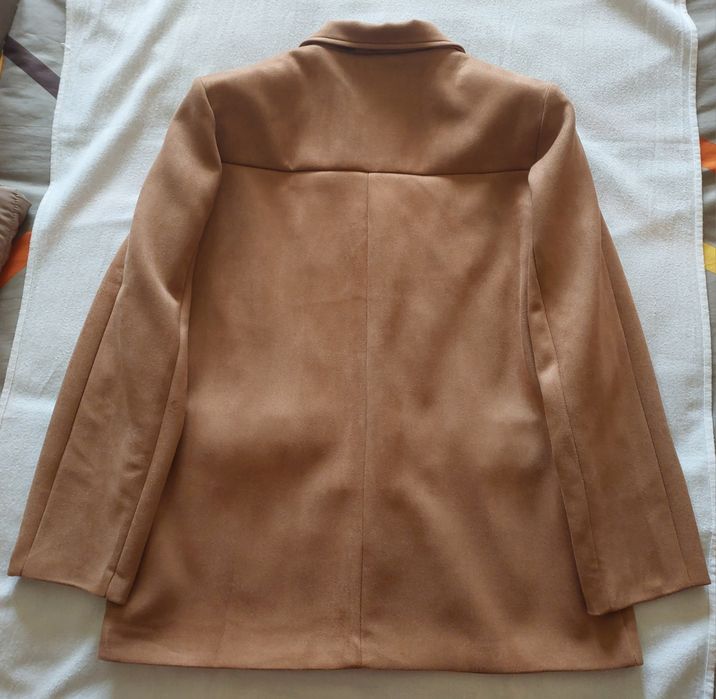 Casaco Tipo Camurça Camel, L/XL