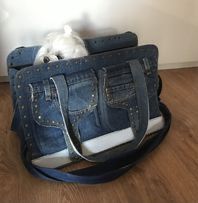 Piękna duża torba jeansowa dla Ciebie lub dla pieska