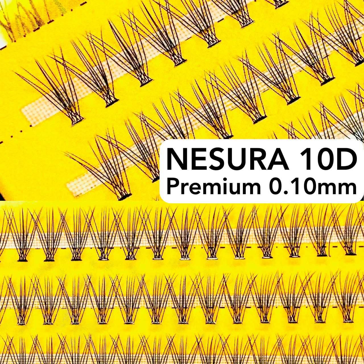 Накладні вії Nesura Premium 10D Classic 11D вигини C D ресницы Несура
