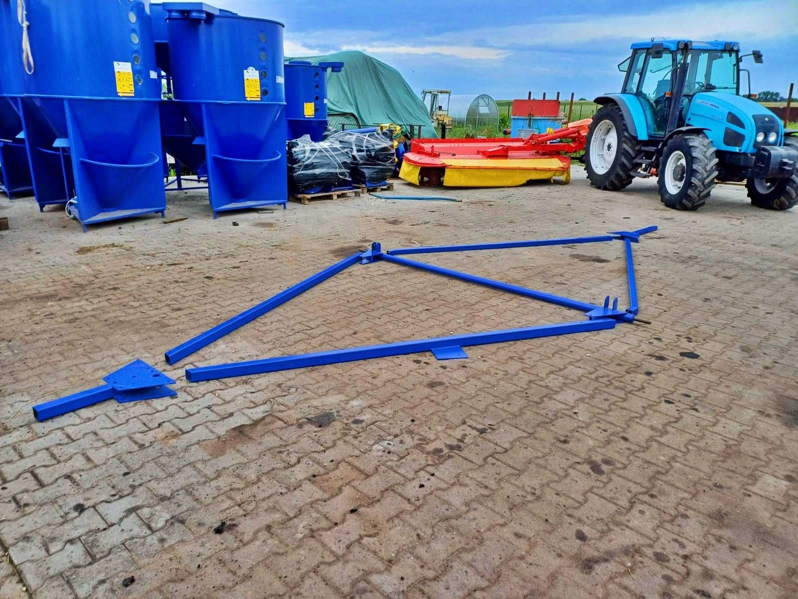 DUŻY Wózek do żmijki FI 200 Stojak do żmijki Podpora podajnika