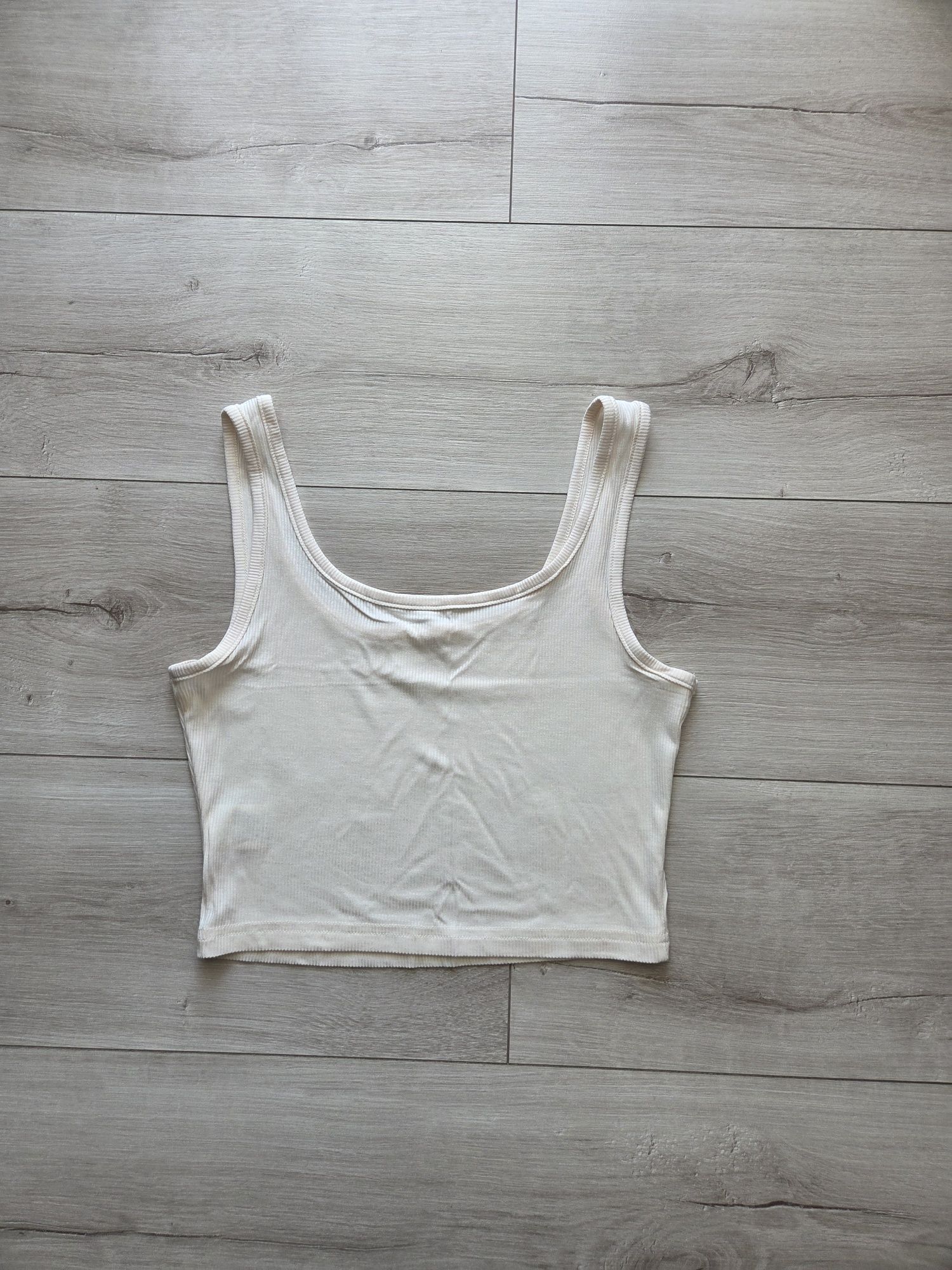 Nowy beżowy top Shein S