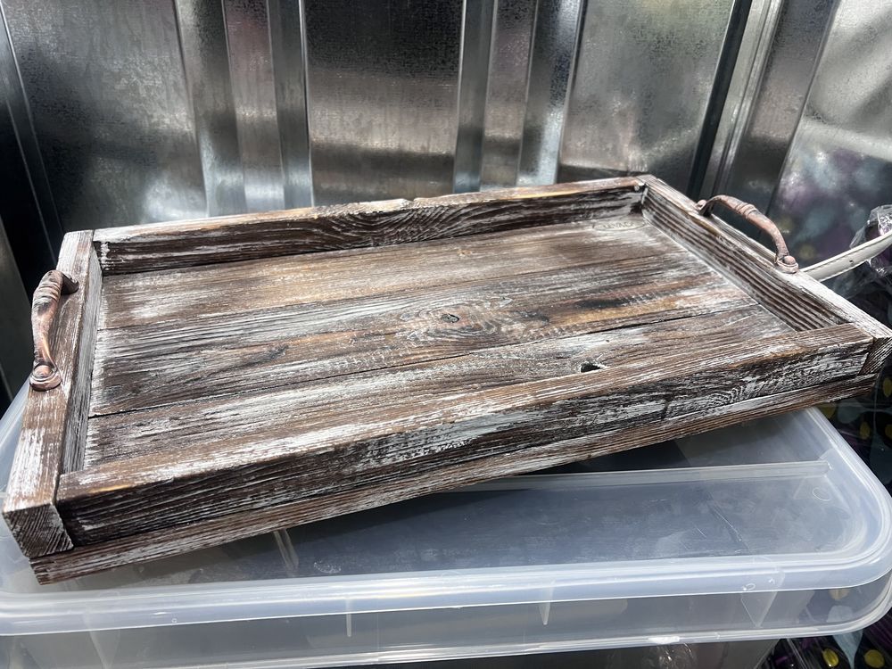 Підніс деревʼяний hand made в стилі рустік