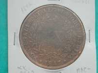 715 - Maria II: XX réis 1847 cobre, por 10,00
