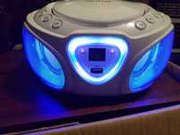 Bumbox  CD bluetooth radio FM   kolory led  230V lub bateria