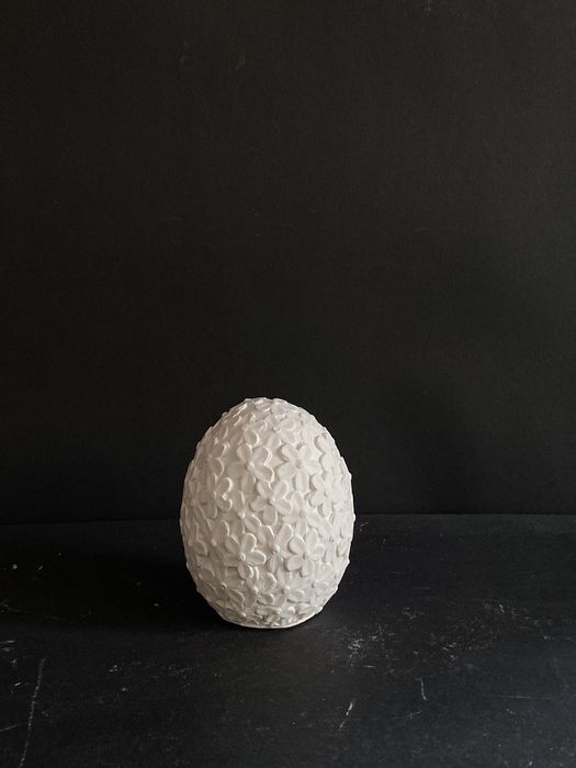 Jajko gipsowe 9cm nieobrobione