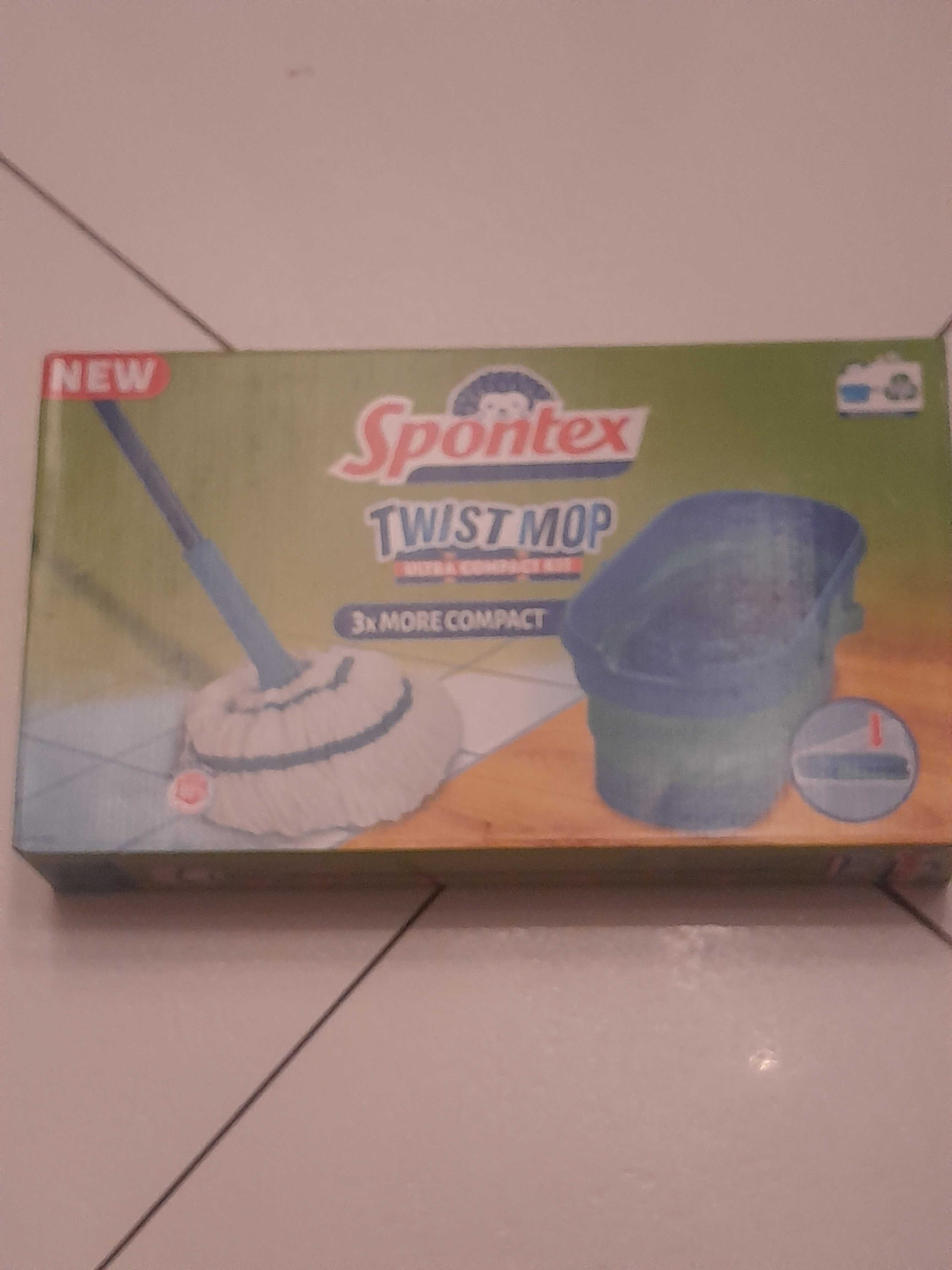 Spontex Twist Ultra Compact Zestaw Mop + Wiadro nowy