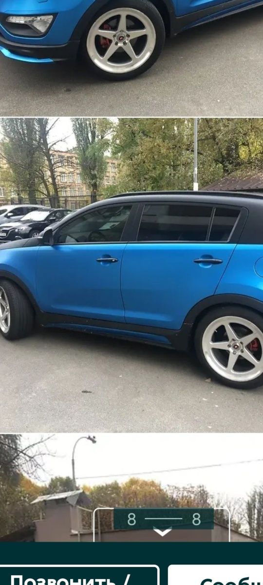 Накладки на пороги KIA Sportage 3 210-2015