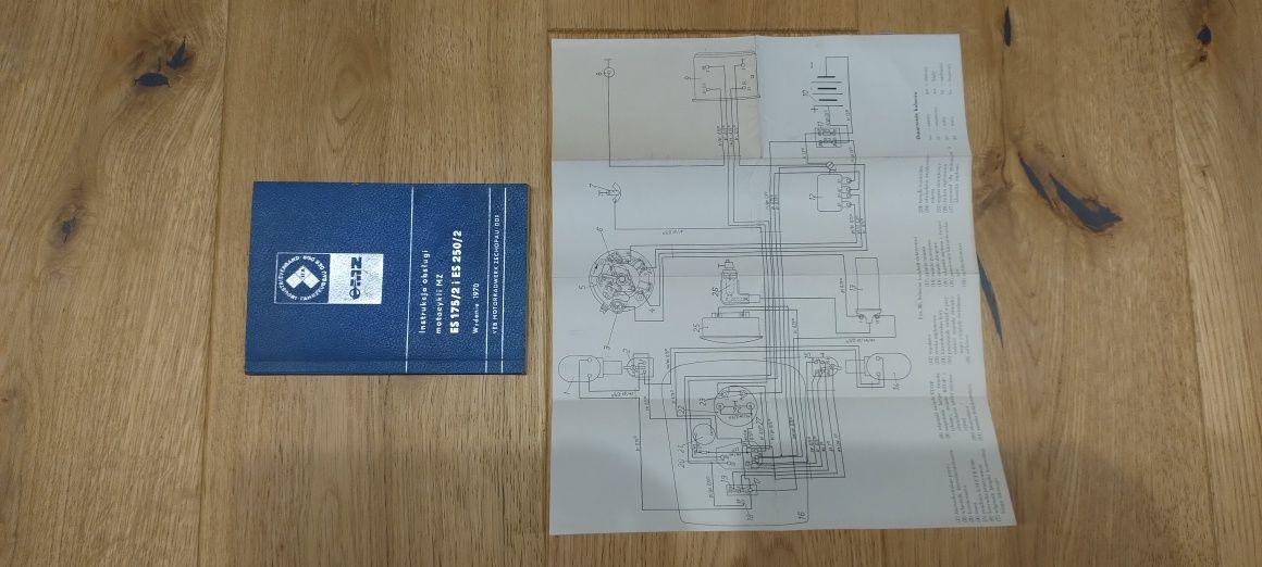 Instrukcja obsługi motocykli MZ ES 175/2 i ES 250/2 wydanie 1970 DDR