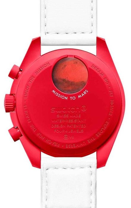 Годинник Swatch X Omega MoonSwatch Mission to Mars (SO33R100) Новий !