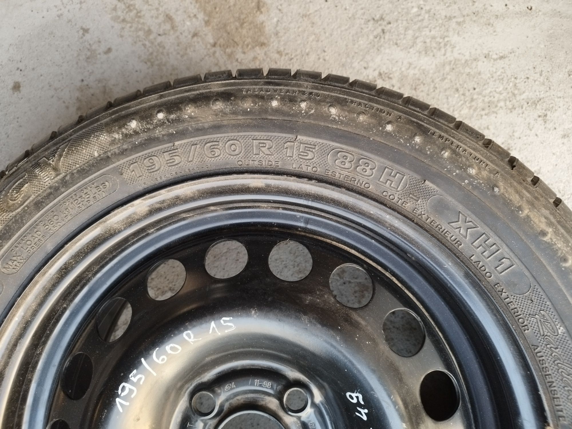 Koło 195/60 r15 opel zafira