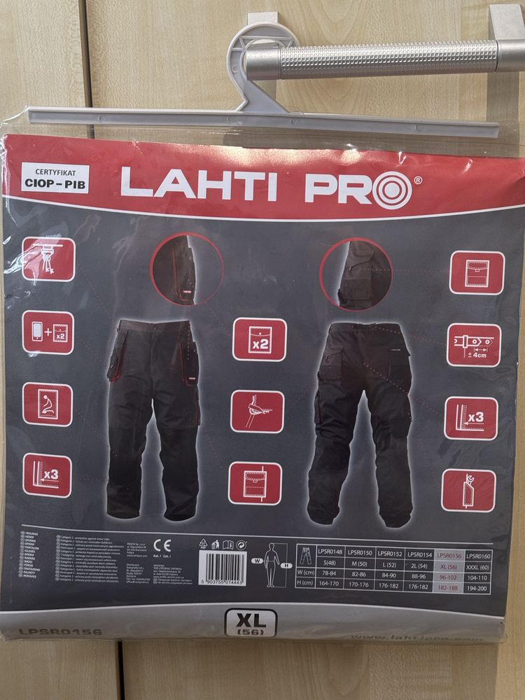 Spodnie robocze ogrodniczki Lahti Pro XL 56