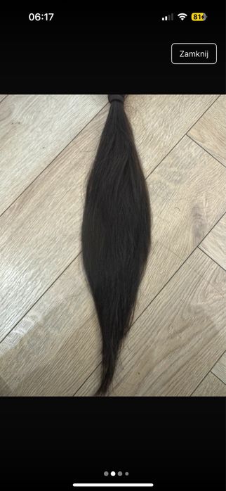 Sprzedam wlosy brazowe przerobione na keratyne cena do negocjacji