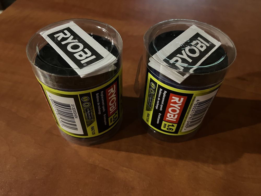 Glowice z żyłkami ryobi Rac125 dwie sztuki